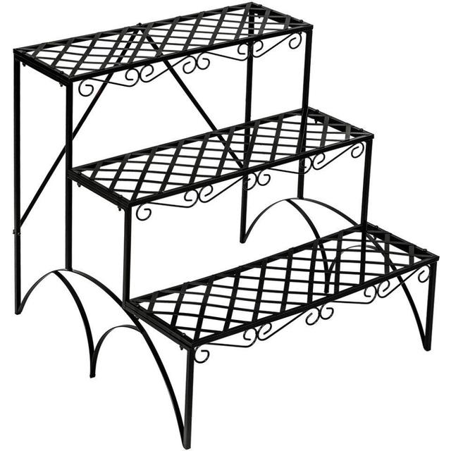 tectake Plant Stand with 3 Levels Planteopsats - Byg selv plantetrappe - Byg-selv.info